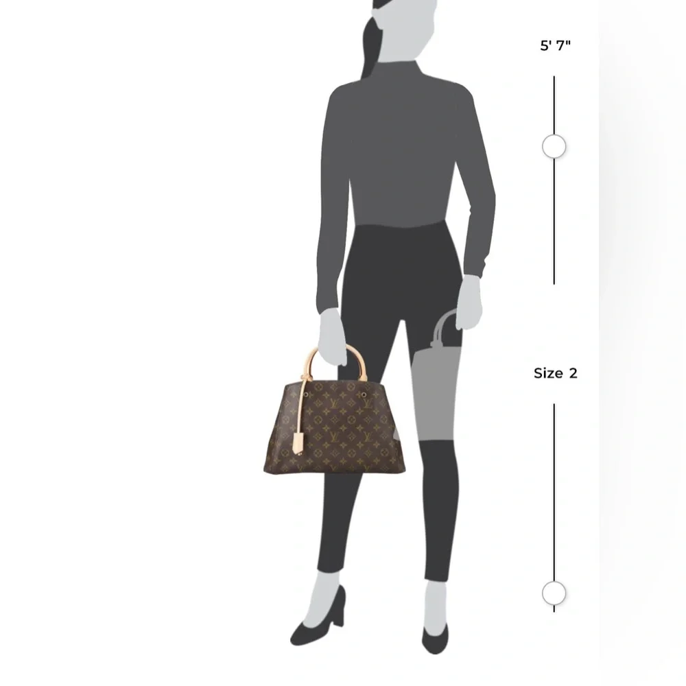 NWOT Louis Vuitton Dark Brown Monogram Tote